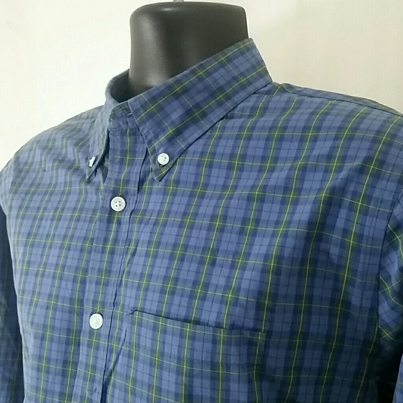 BROOKS BROTHERS Red Fleece Blue Shirt Size XL - Picture 3 of 6